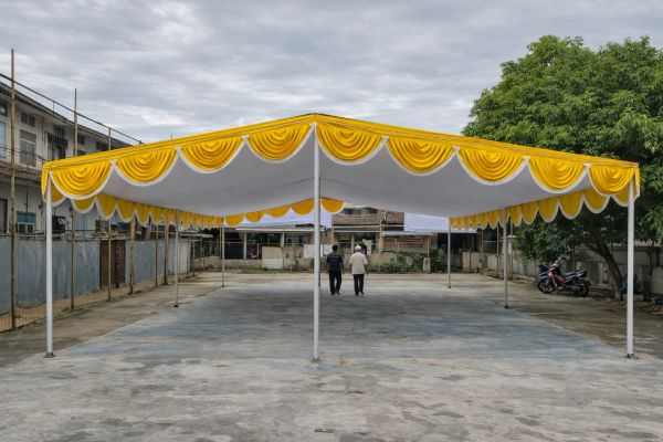 Tenda plafon dekorasi Pesta Raya untuk wedding dan pesta formal di Lebak Bulus Cilandak